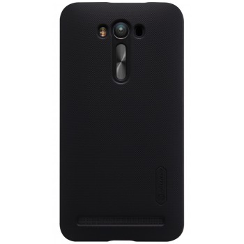 Zenfone 2 Laser Ze550kl dėklas juodas "Nillkin" Frosted Shield + plėvelė